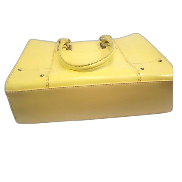 Wilson’s Yellow Genuine Leather Tote Bag Size Large - Picture 8 of 11